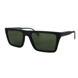 Lacoste Rectangle Mens Sunglasses - Matte Black / Green - NWT